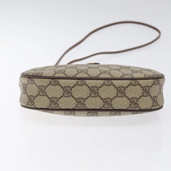 GUCCI GG Supreme Web Sherry Line Shoulder Bag PVC Beige 007 754 6112 Auth - Picture 9 of 15